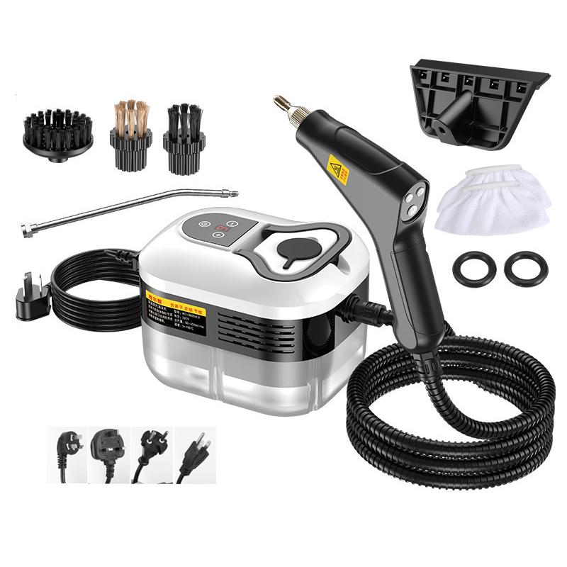 YAERDUN 1500W High Temperature Steam Cleaner Smart Digital Kitchen Hood Bathroom Cleaning Machine, Size: 110V US Plug(Black White)