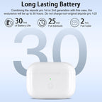 Compatible with AirPod Pro 1st & 2nd Generation Charging Case Replacement with USB-C Charging, Wireless Air Pod Pro 1 2 Charger Case with Bluetooth Pairing Sync Button, with Type-C